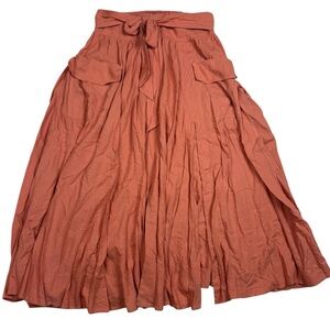 Free People Rust A-Line Skirt